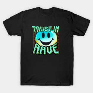 TRUST IN RAVE #8 SMILEY T-Shirt